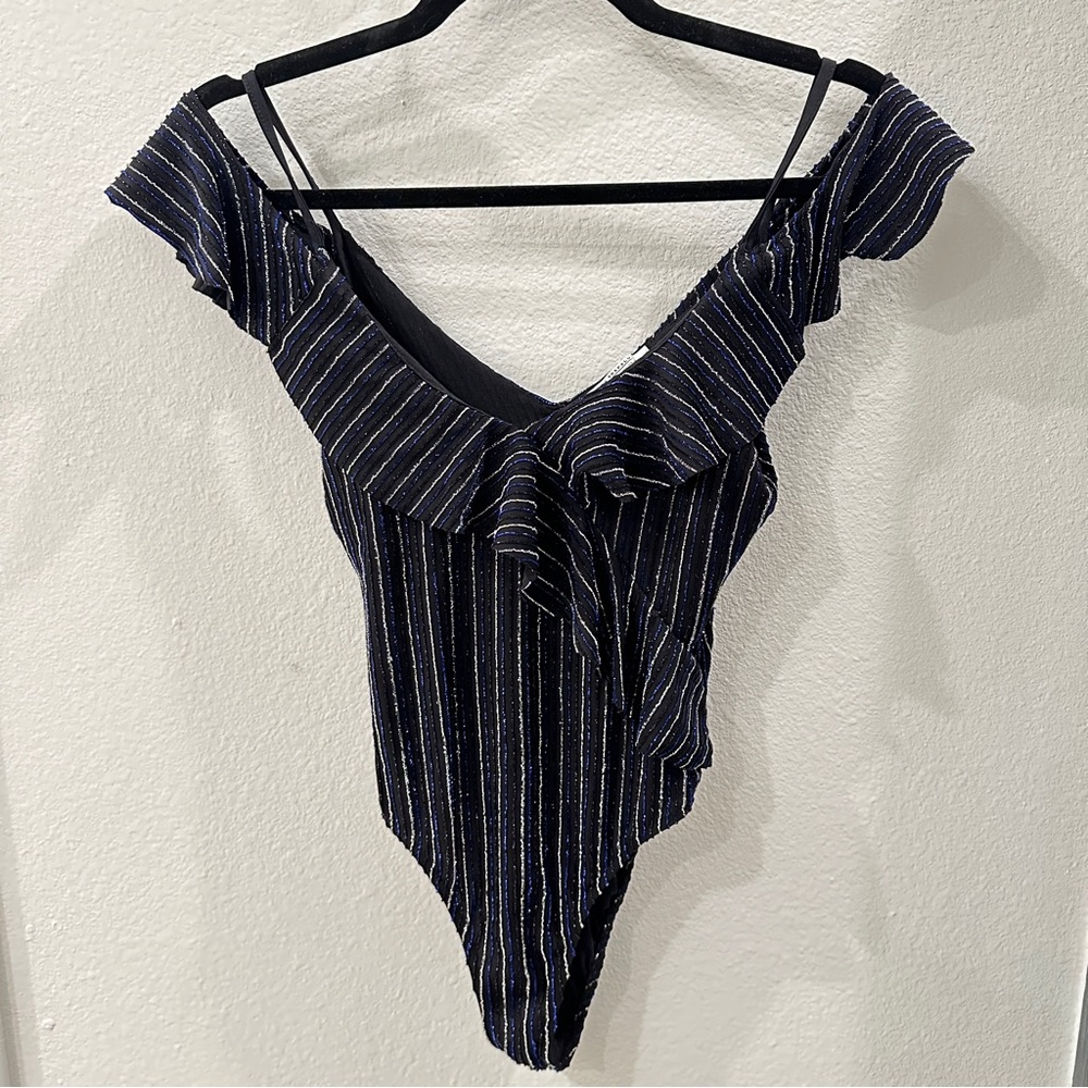 🪩ZARA Vintage Glitter Bodysuit